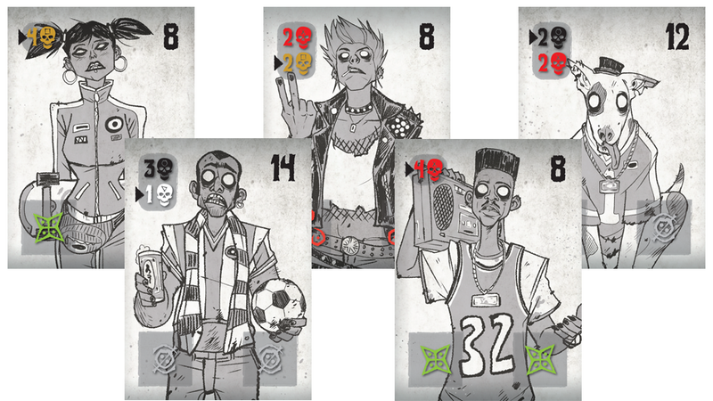 A cool cast of zombie partiers.